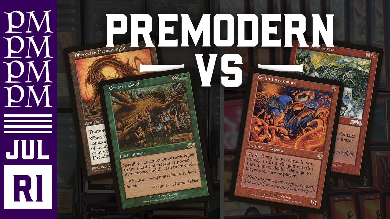 Great Combo vs Sligh - Round 1 - July Premodern MTG Tournament