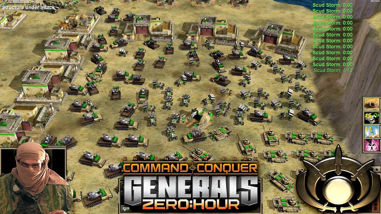 GLA Toxin 1vs7 Random Generals | Command & Conquer Generals Zero Hour