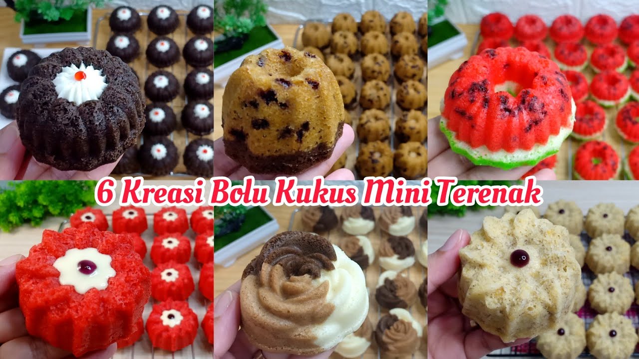 6 RESEP BOLU KUKUS MINI 2 TELUR HASIL BANYAK CANTIK ENAK LEMBUT | IDE JUALAN UNTUNG BERLIPAT !!!