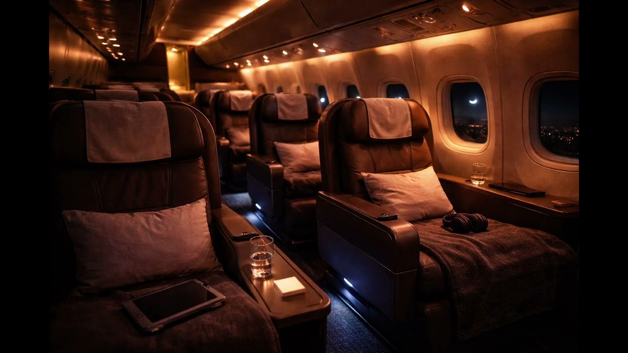 Airplane Cabin Noise | Jet White Noise + Brown Noise for Deep Sleep, Study & Relax (2 Hours)
