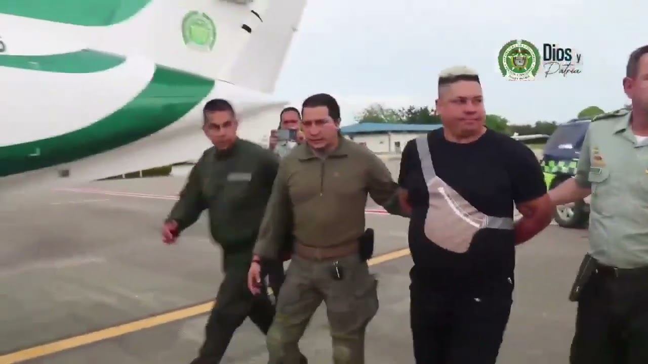 Video de captura con fines de extradición de alias ‘Bayron’, cabecilla financiero del Clan del Golfo