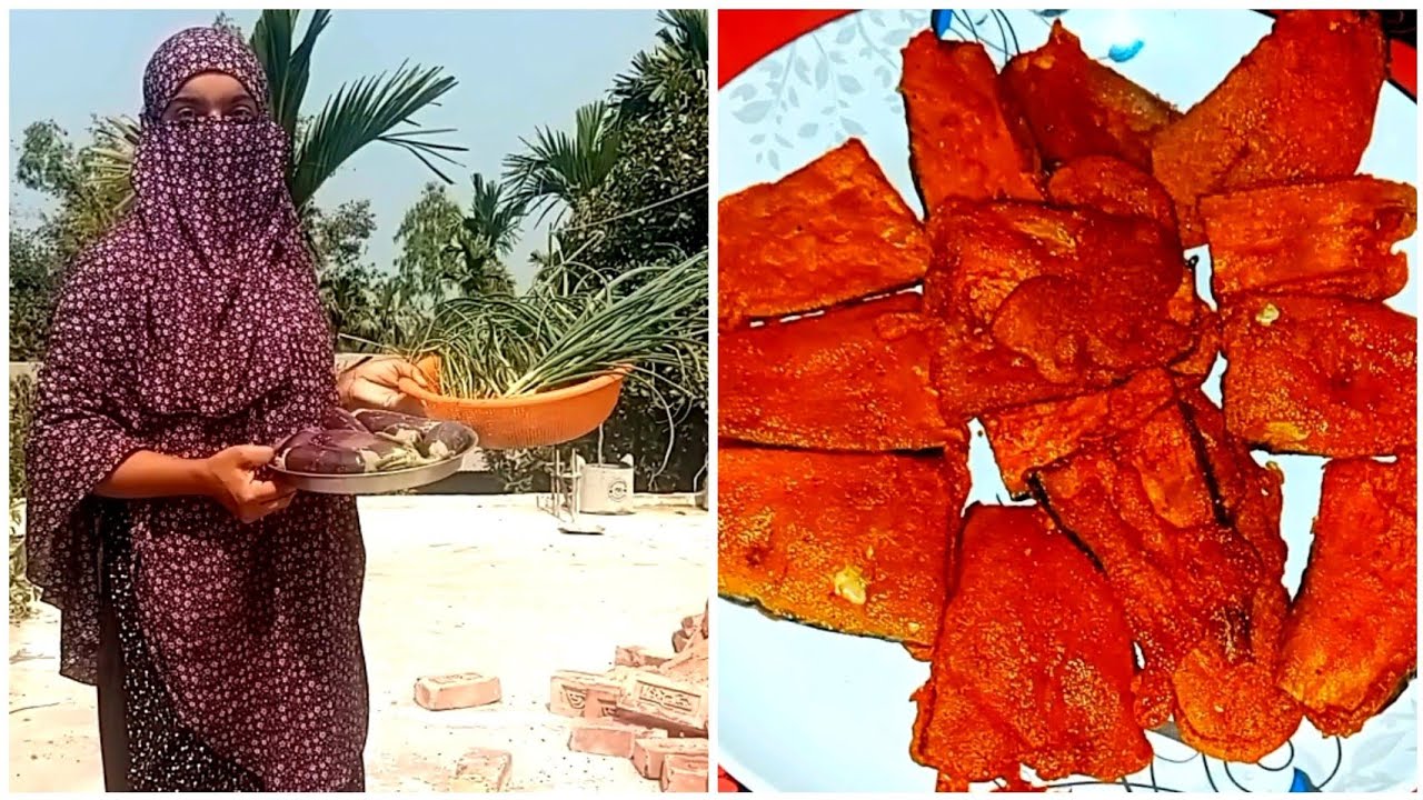 ছাদবাগান থেকে বেগুন তুলে বানালাম মচমচে বেগুনি! 🍆😋#ছাদবাগান#CrispyBeguni#IftarSpecial#HomeGarden