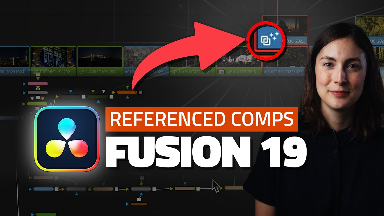 Как использовать ССЫЛОЧНЫЕ композиции и другие НОВЫЕ функции Resolve 19 Fusion (ссылочные компози...