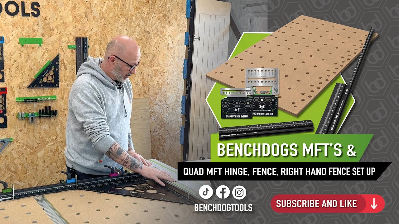 Benchdogs MFT Tops — настройка четырёхшарнирного соединения, ограждения и демонстрация правой руки