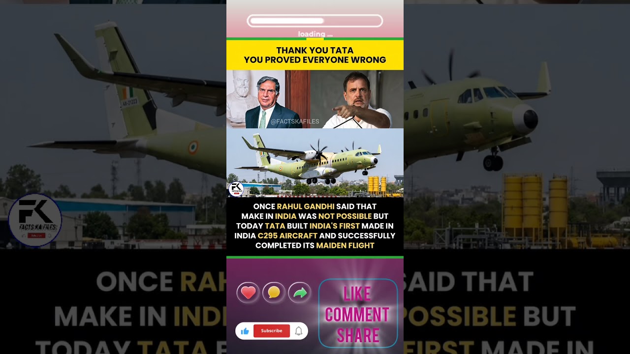 **Made-in-India C-295 transport aircraft**, produced by Tata Advanced Systems... #successful