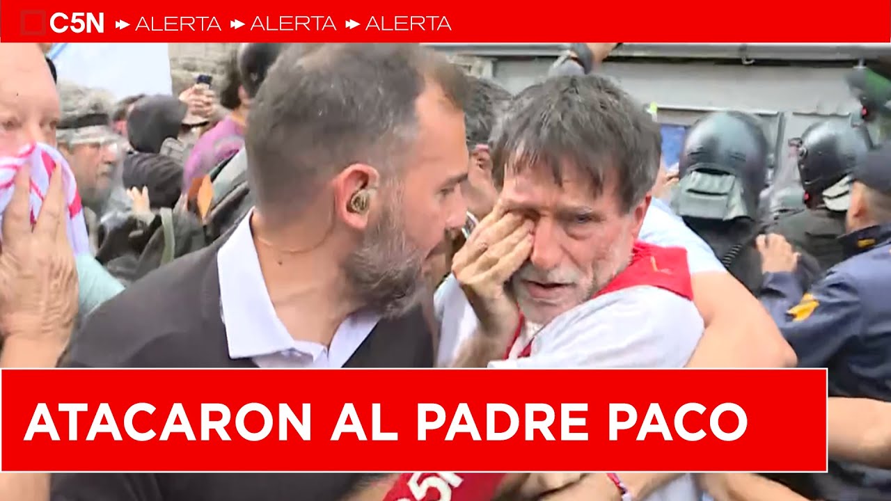 ATACARON al PADRE PACO en la MARCHA de JUBILADOS al CONGRESO