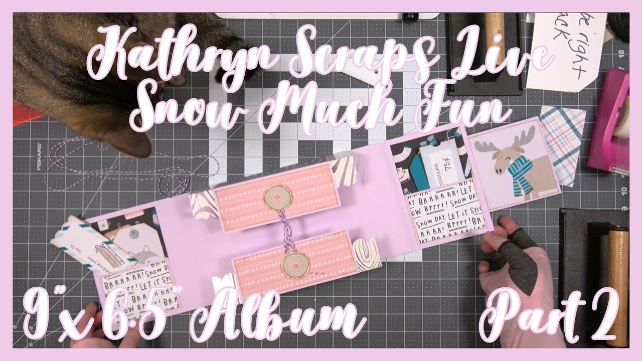 Snow Much Fun Album | Part 2 | Pockets & Inserts | Kathryn Scraps Live