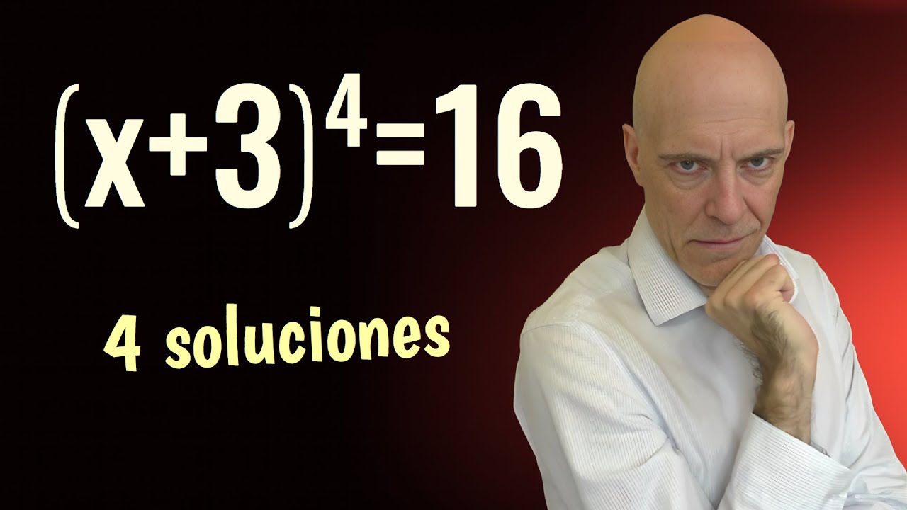 ¿Sabes hallar las 4 soluciones de esta preciosa ecuación de grado 4?🧐