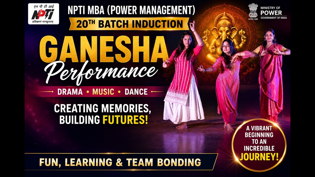 NPTI MBA - PM 2026 | Ganesha Dance Performance | 20th Batch Induction | Cultural Evening
