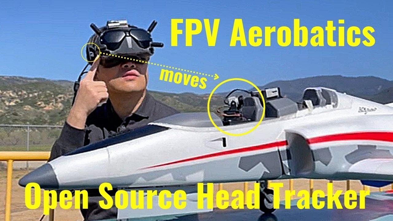 Демонстрация точного пилотажа FPV с использованием системы отслеживания головы с открытым исходны...