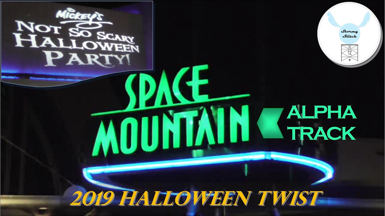 Space Mountain Halloween Twist 2019 Alpha Track at Mickey's Not So Scary Halloween Party