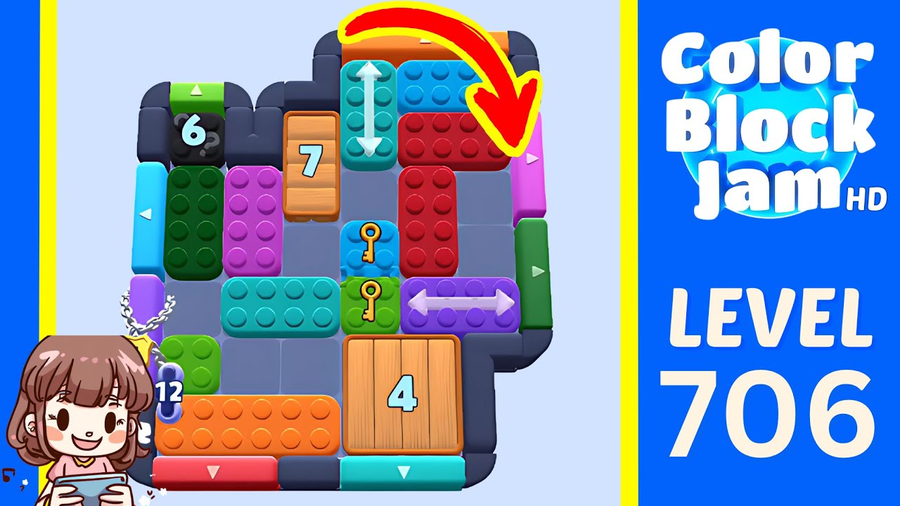 Color Block Jam Level 741 (706) Solution Walkthrough