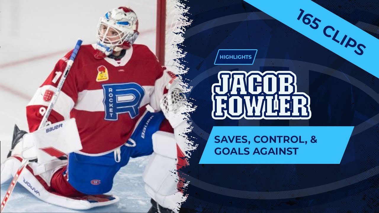 JACOB FOWLER: 165 of the Most Dangerous Shots He's Faced This Season 🔥 | Montreal Canadiens Prospect