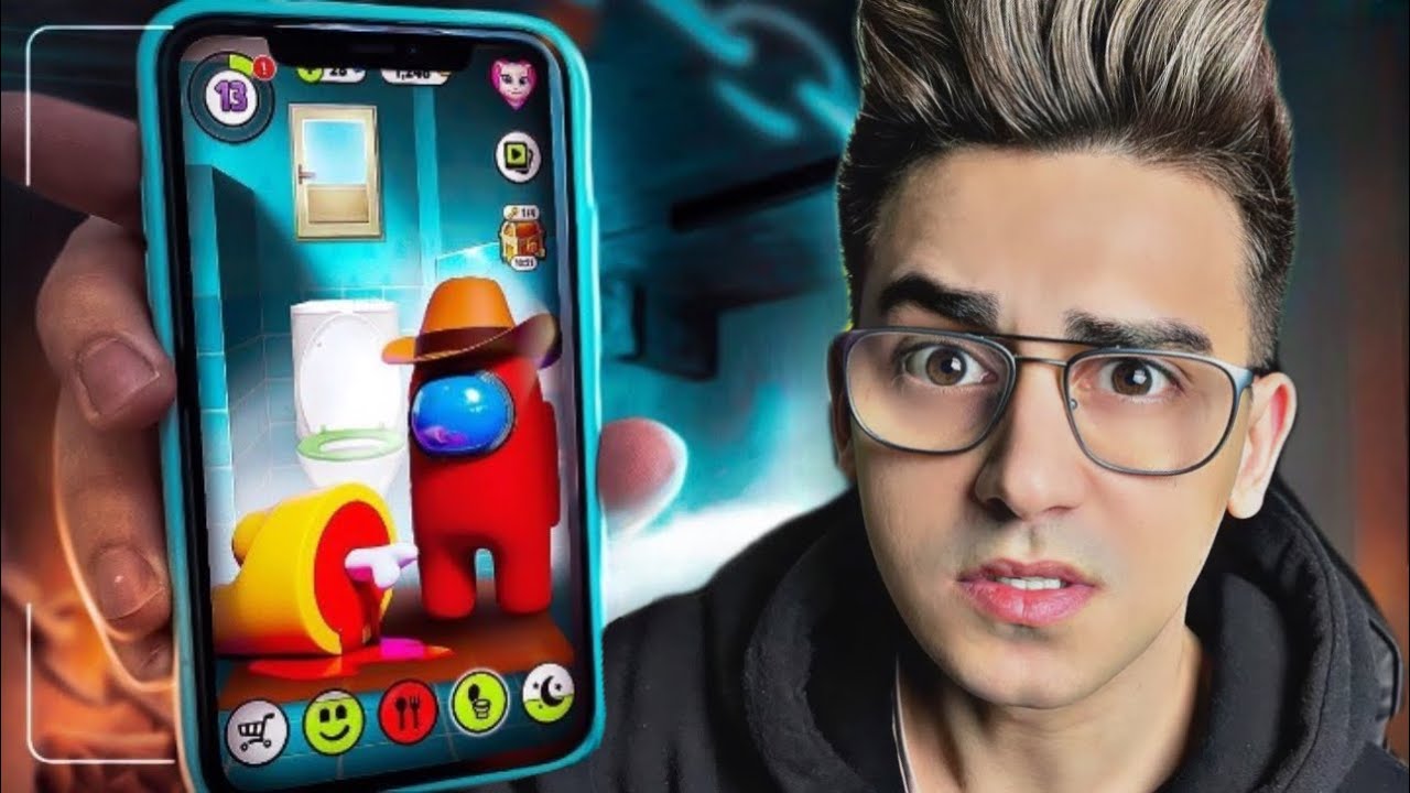 AMONG US TRAFIŁ W GRĘ MY TALKING TOM! Among Us Vs Talking Tom!