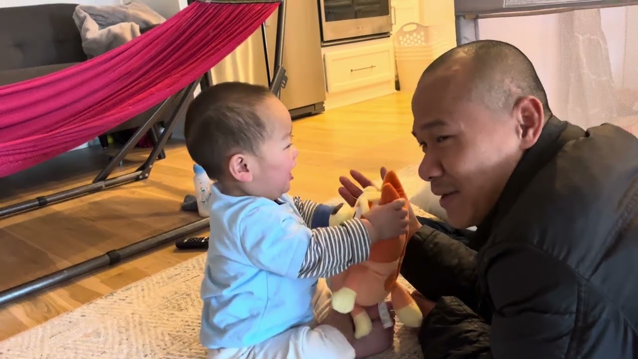 Priceless moment with William #baby #laugh #january #nephew #viral 