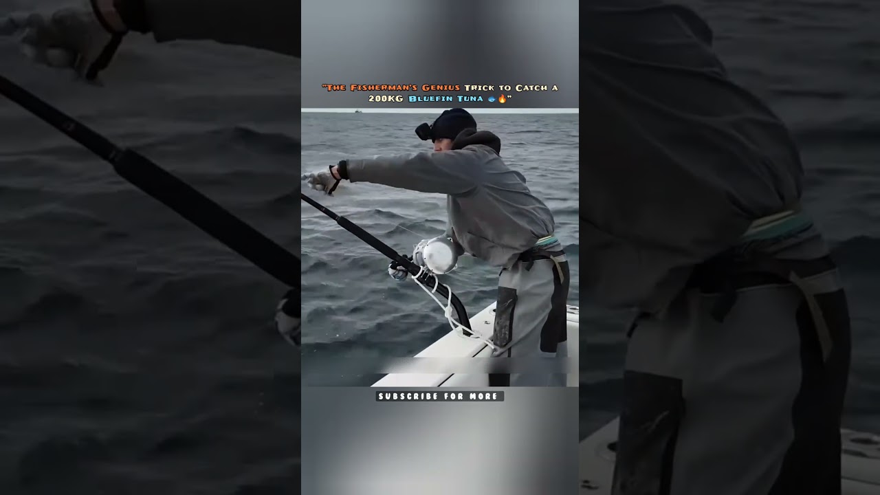 &ldquo;The Fisherman&rsquo;s Genius Trick to Catch a 200KG Bluefin Tuna 🐟🔥&rdquo; #Short #Fishing 🐟 #Video #Viral