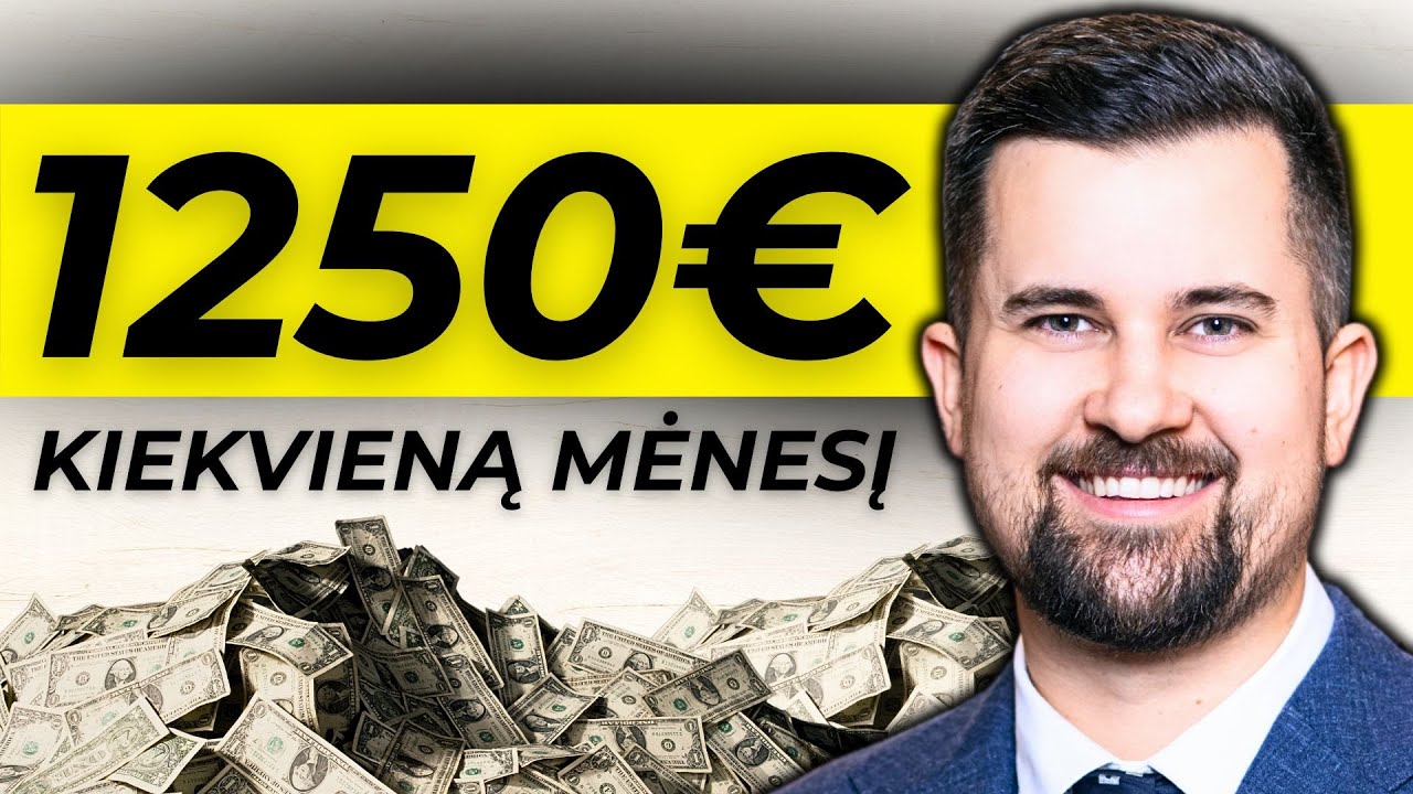 Greičiausias būdas pragyventi iš dividendų (1250€ per mėn)