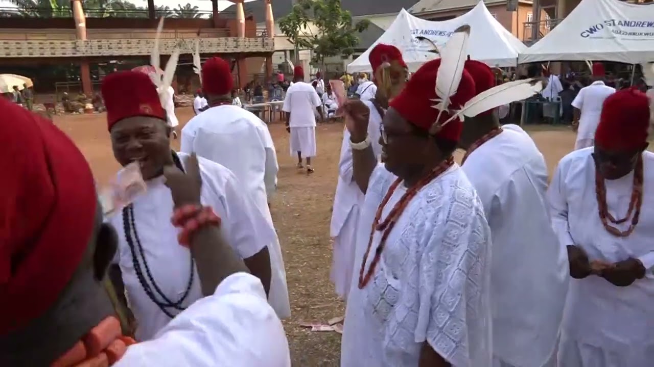 Part 2 of day 7 of the initiation of Chief Kenneth Nwogu into Nze Ogbalu Society of Adazi Nnukwu 