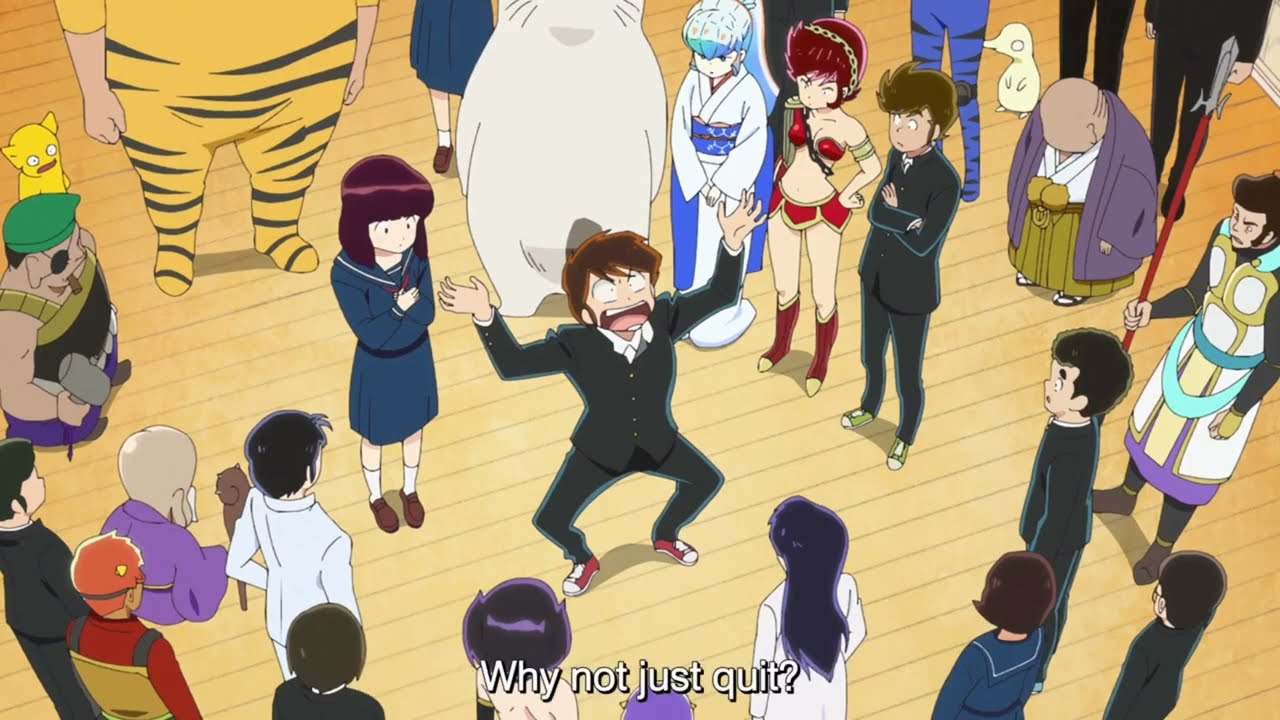Urusei Yatsura cast break the fourth wall