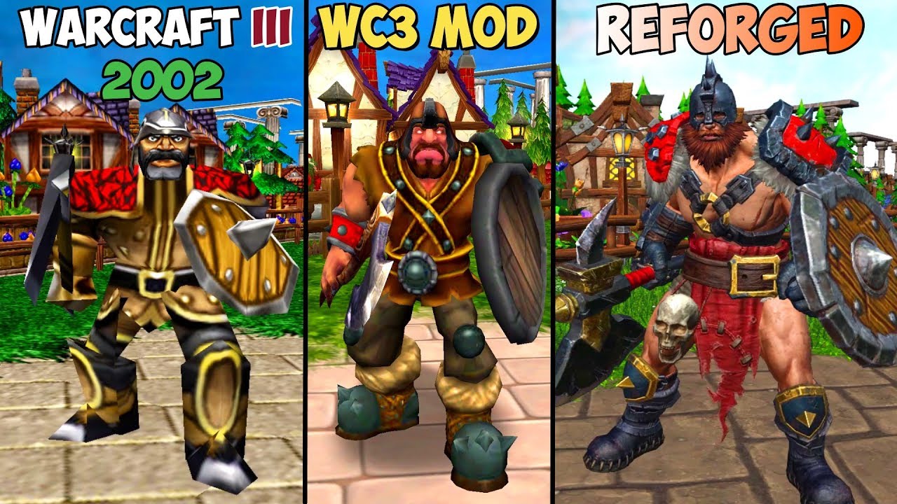 Warcraft III Reforged: Neutral Units (Bandits+OOZEX+Kobold+Wizzard) Part 4 Comparison (2002 VS 2020)