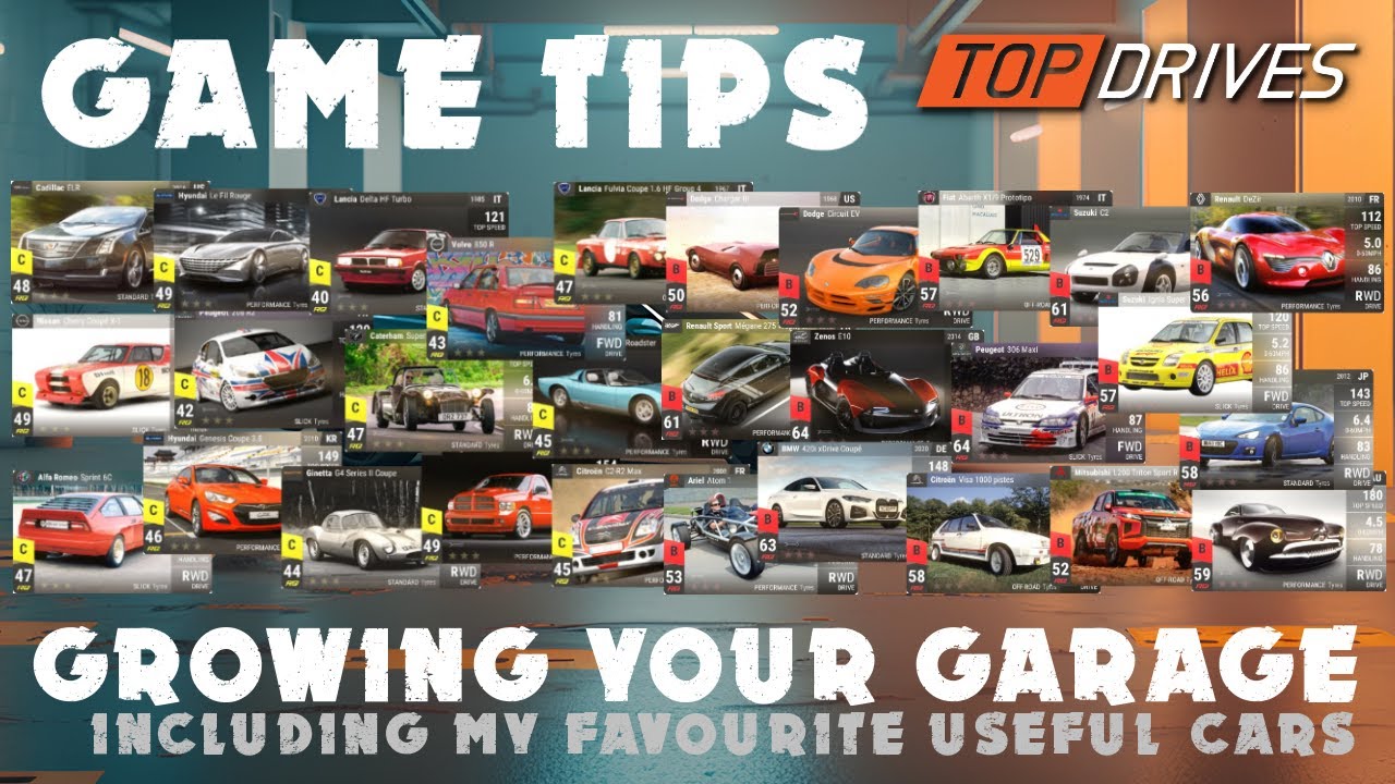 Top Drives Tips - Growing Your Garage including my favourite cars