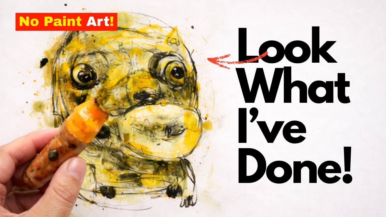 Painting With Nature! Turmeric, Leaves & Charcoal Satisfying Art