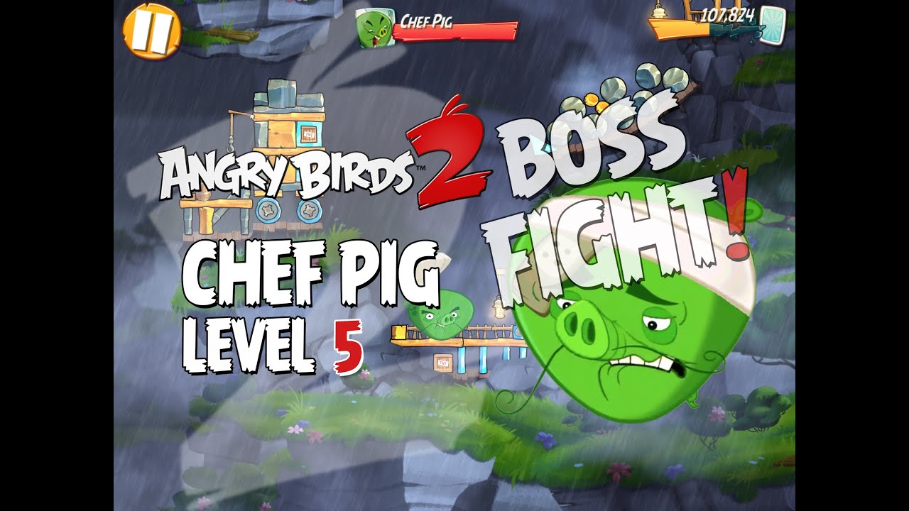 Angry Birds 2 Boss Fight #1! Chef Pig Level 5 Walkthrough