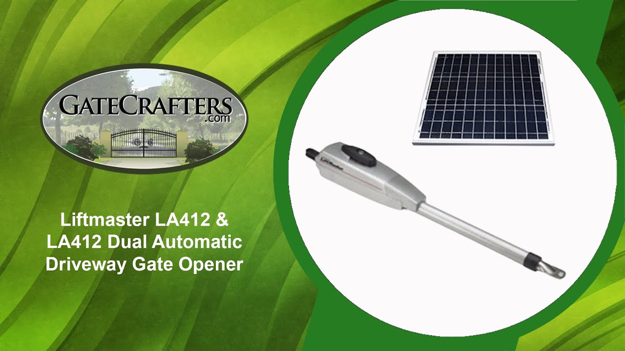 How To Use LiftMaster LA412 Single & LA412 Dual Driveway Gate Openers