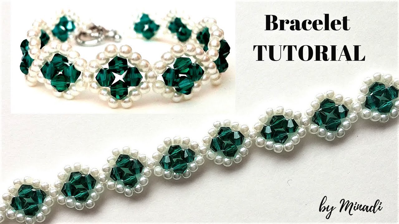 Jewelry making tutorial. Beading pattern. Beaded bracelet, Learn how to bead.