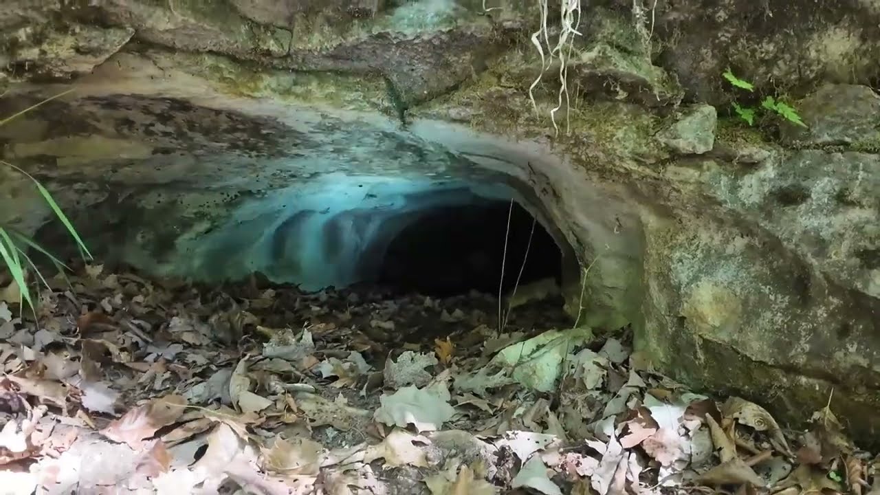 Exploring  a Cave in Arkansas