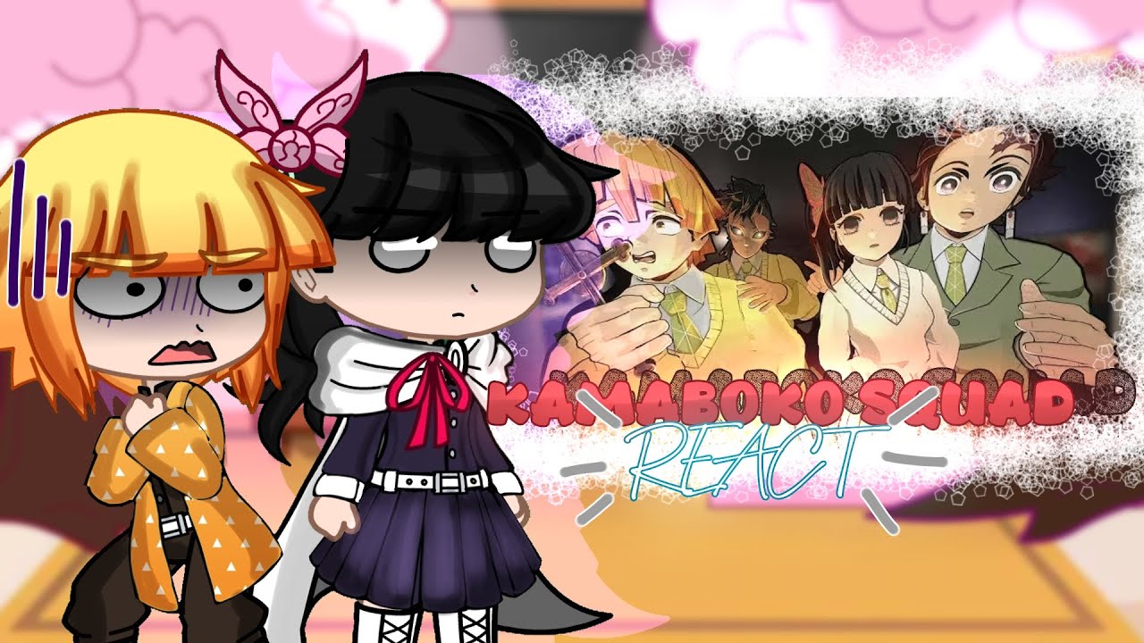 •| Kamaboko squad || React || Tanjiro e seus amigos vão a uma casa ASSOMBRADA no Demon Slayer VR |• 