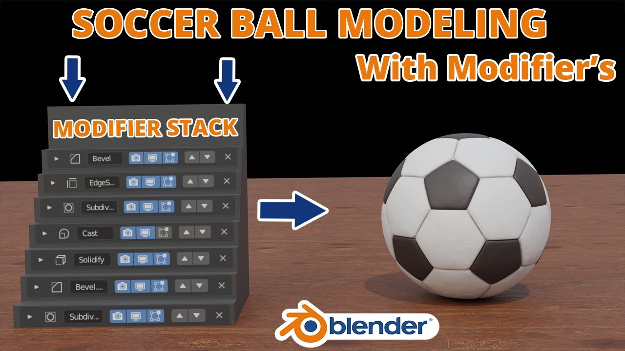 Soccer Ball Modeling Using Modifier's || Blender Tutorial