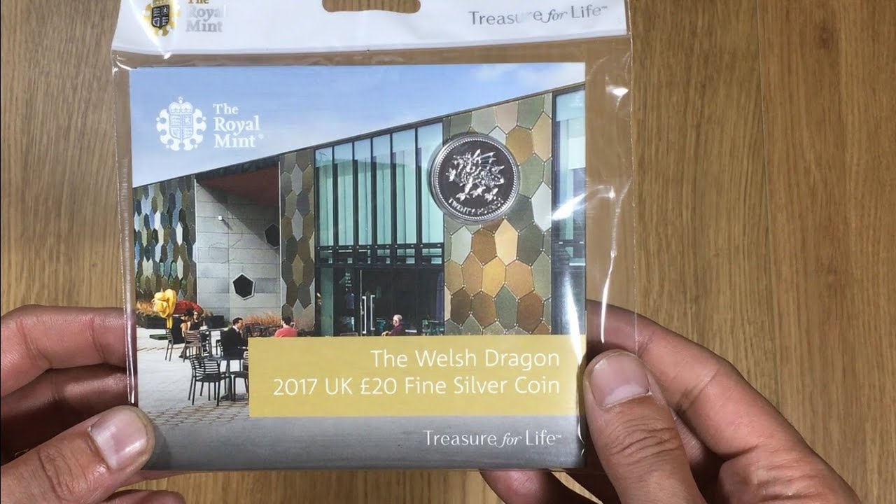 WELSH DRAGON &pound;20 COIN || *ONLY AVAILIBLE AT ROYAL MINT SHOP* UNPACKAGING 2017 (ROYAL MINT)
