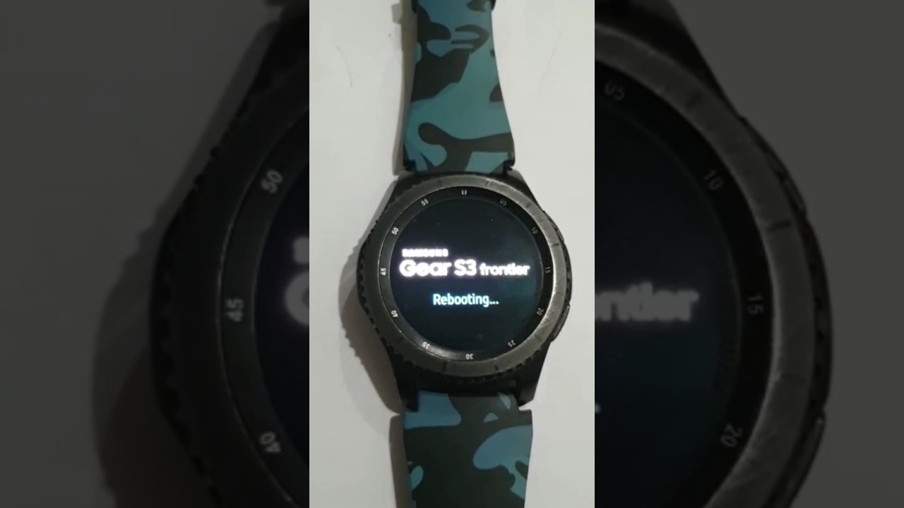 Samsung Gear S3 frontier rebooting