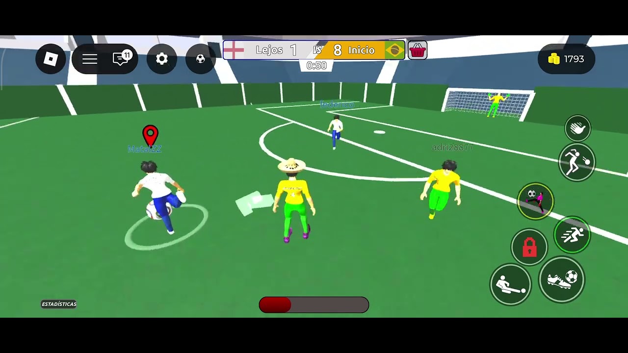 Roblox con Ian youtuber: Jugando fútbol de calle realista con mi primo Adriano Parte 7