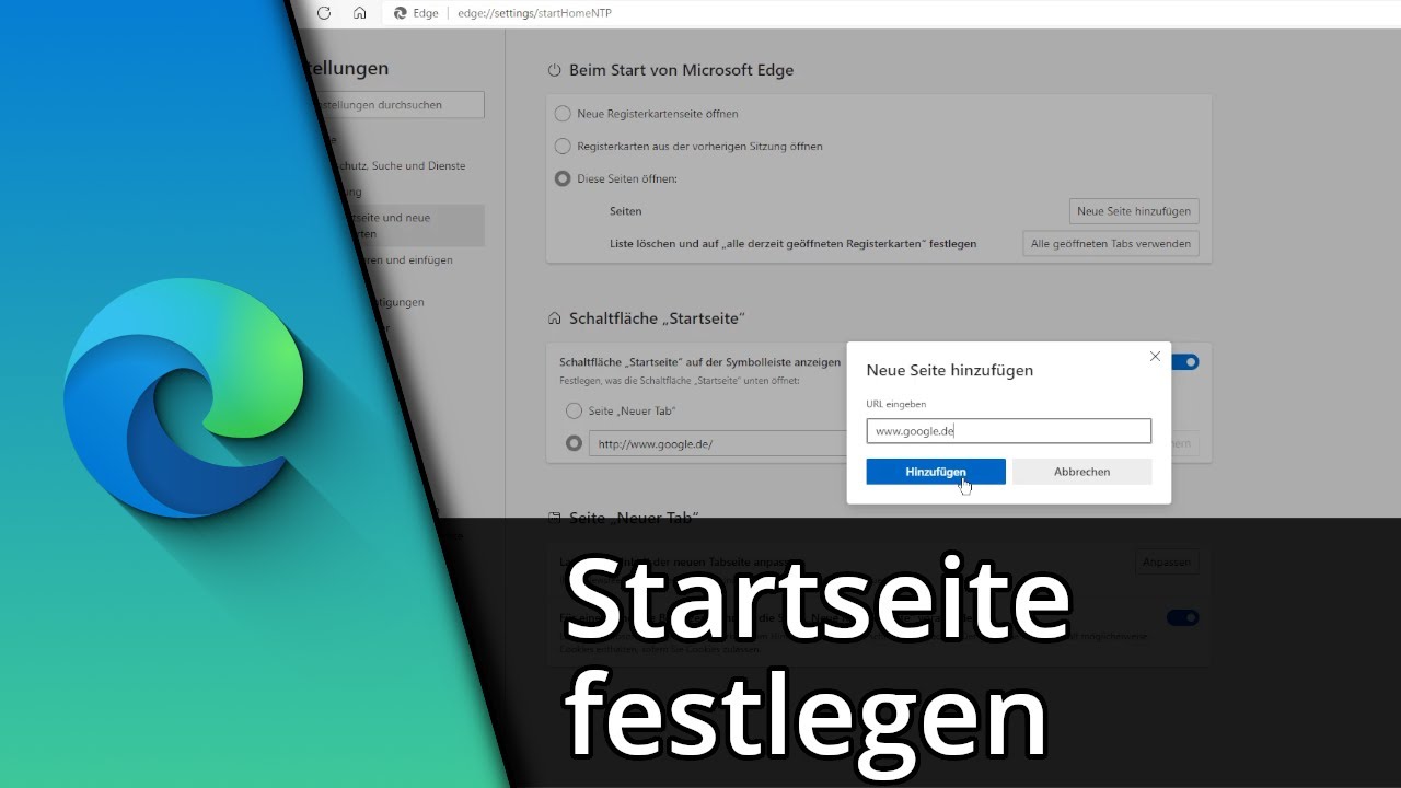 Edge Startseite festlegen (+ weitere Tipps) ✅ Tutorial