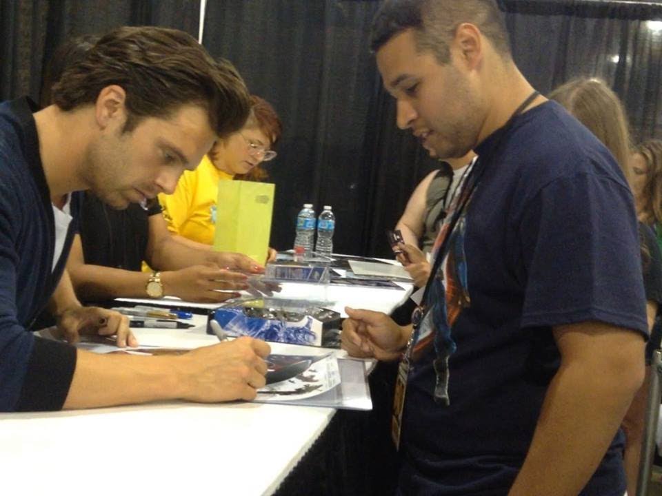 Sebastian Stan's autograph session at Wizard World Comic Con Philadelphia 2014