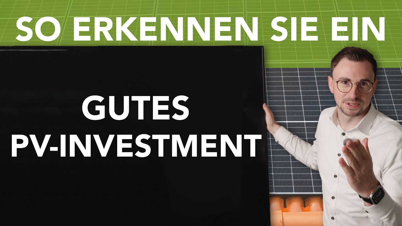5 Merkmale für ein gutes PV-Investment