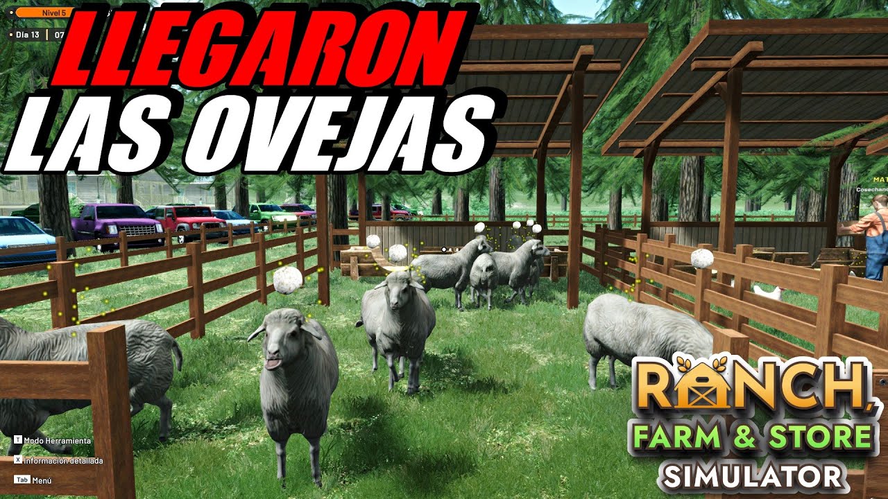 LLEGARON LAS OVEJAS A LA ESTANCIA Y F POR LOS POLLOS Y GANZOS - RANCH FARM SIMULATOR