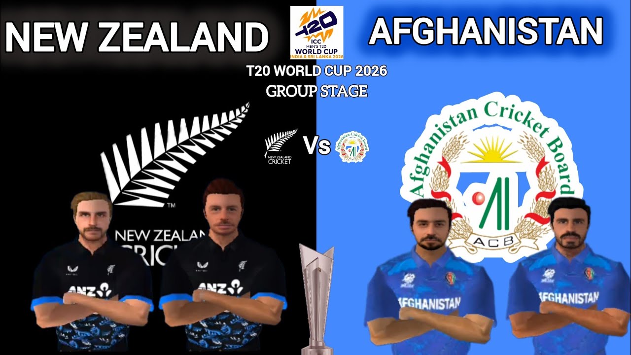 T20 World Cup 2026 🏆 Group Stage | New Zealand vs Afghanistan | 🇳🇿 nz vs 🇦🇫 afg |