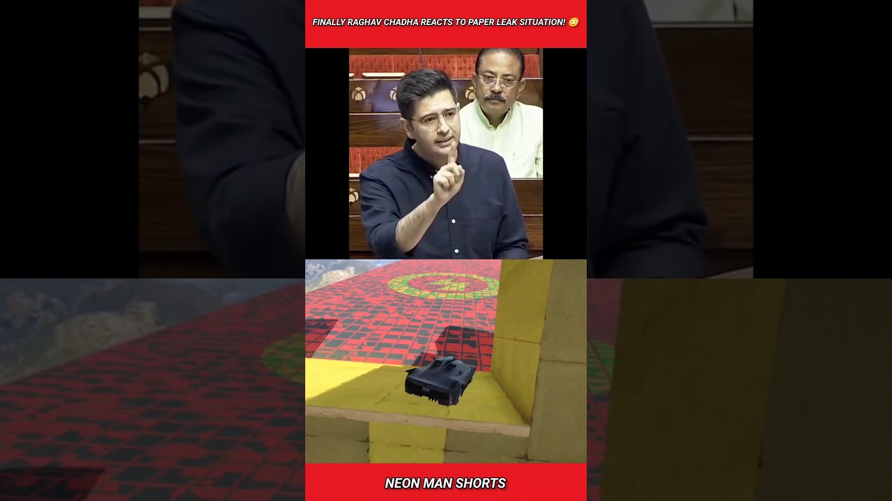 Finally Raghav Chadha Reacts to Paper Leak Situation! 😳 #shorts
