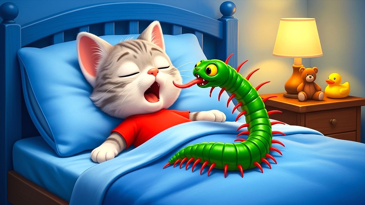 😲 OMG 🐛 The Kitten is in Big Trouble 🥺 A Shocking Bug Story