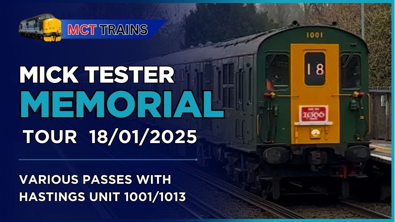 The Mick Tester Thumper Tour - 18/01/2025 - Hastings DEMU 1001/1013 -