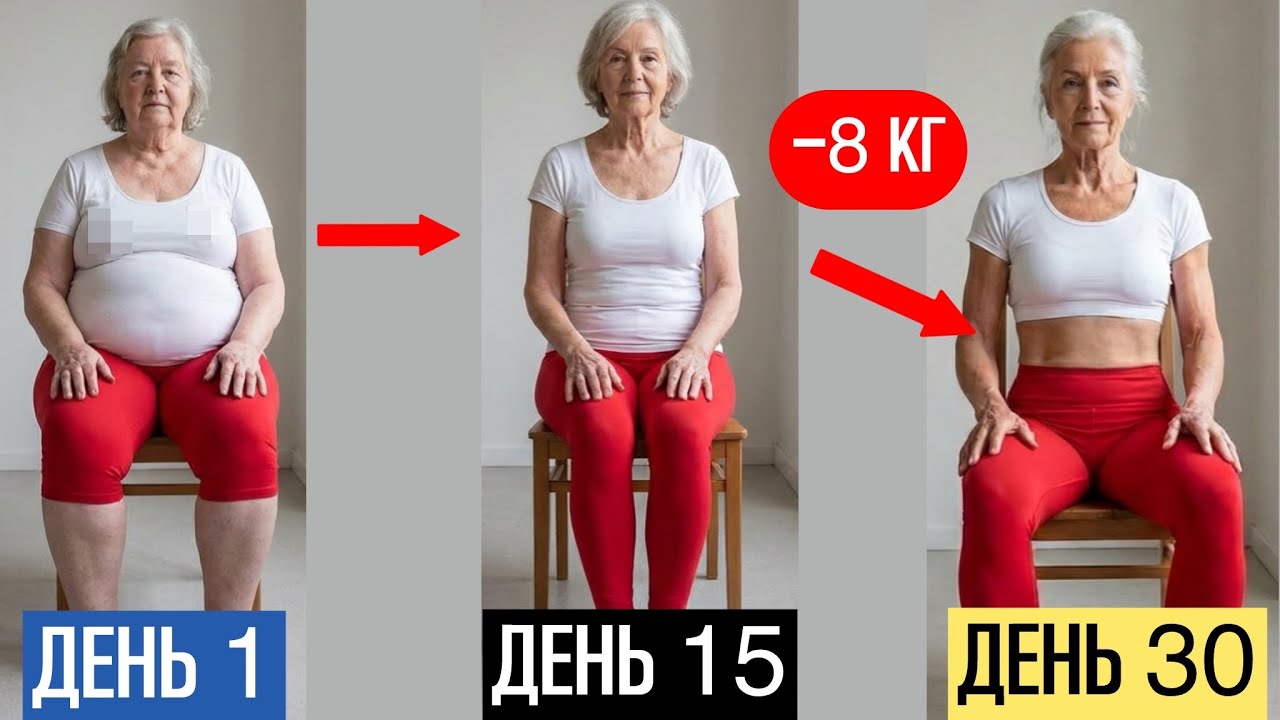 10-минутная похудительная гимнастика для женщин 60+