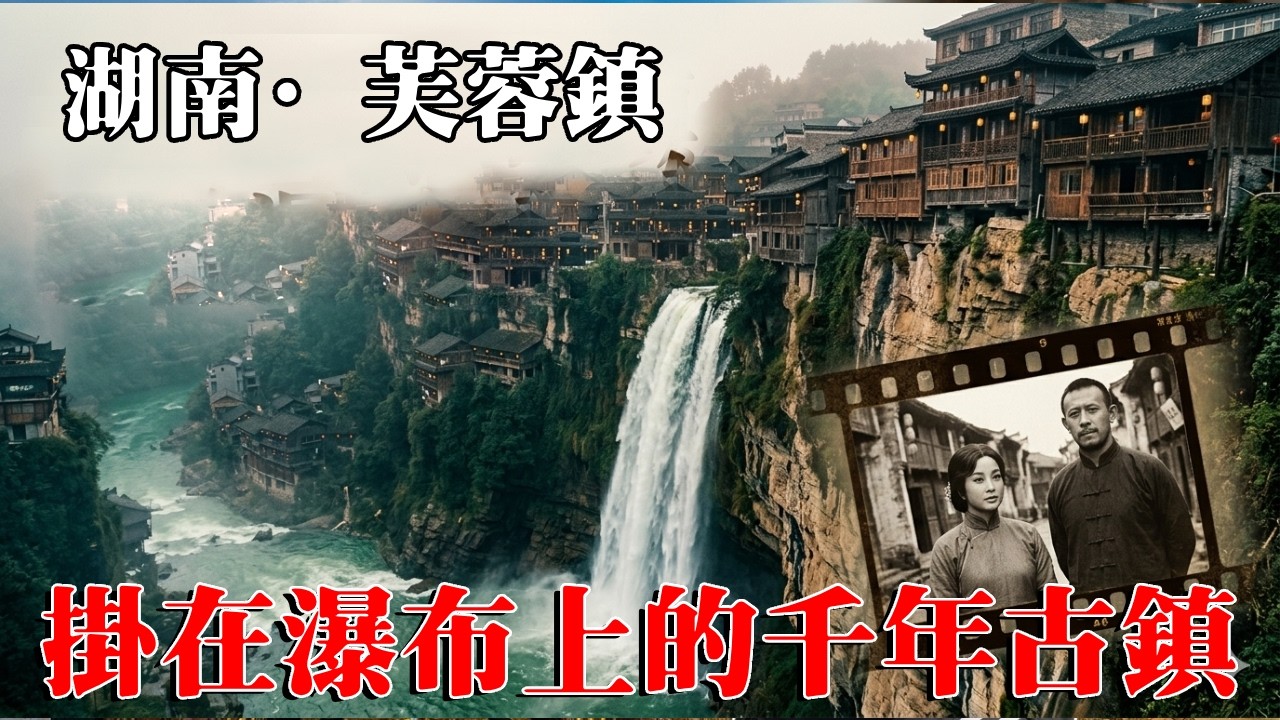 中國最險峻的古鎮！被譽為掛在瀑布上的芙蓉鎮，穿越40年前銀幕滿滿都是回憶【大海去旅行】