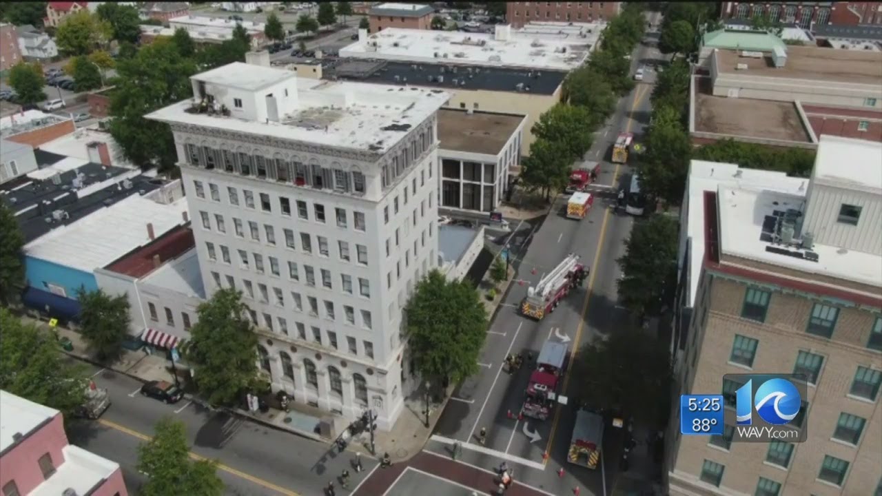 3-alarm fire damages Tower 112 building in downtown Suffolk