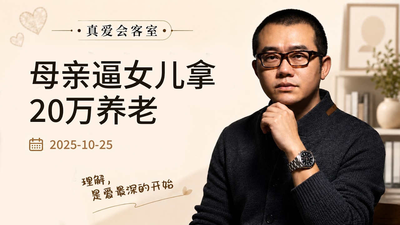 给钱就是孝顺吗？一个被‘原生家庭’拖垮两段婚姻的女人！涂磊：孝顺不是讨好，没有自我认可的人，一辈子都在被控制！| 真爱会客室
