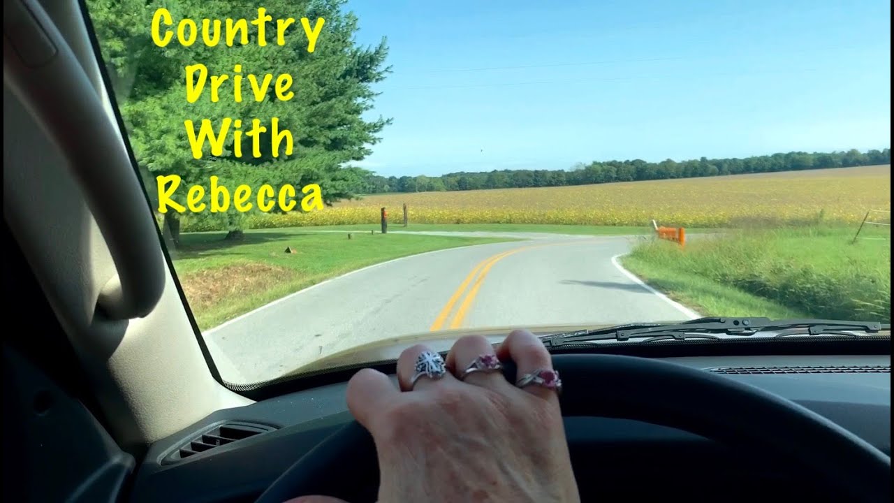 ASMR Country Drive with Rebecca (No talking) Lush green scenery of farmlands and fields