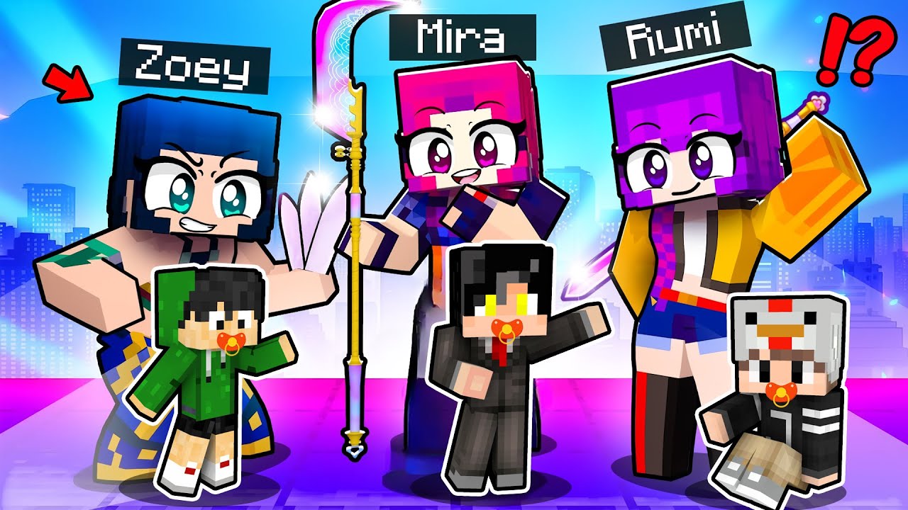 Adopted by KPOP DEMON HUNTERS in MINECRAFT