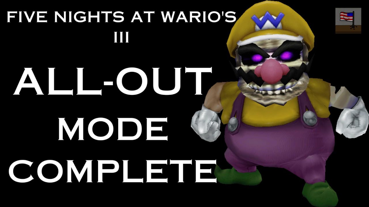 Five Nights at Wario's 3 || All-Out Mode Complete (FNaW 3) (v5.0)